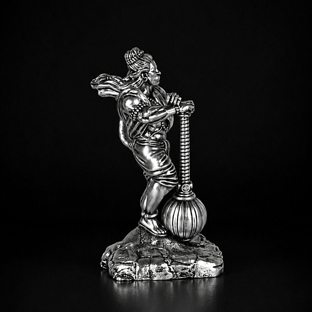 Bahubali Hanuman 2.0 Silver Plated