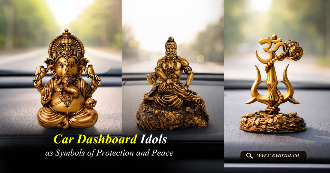 Car Dashboard Idols as Symbols of Protection and Peace