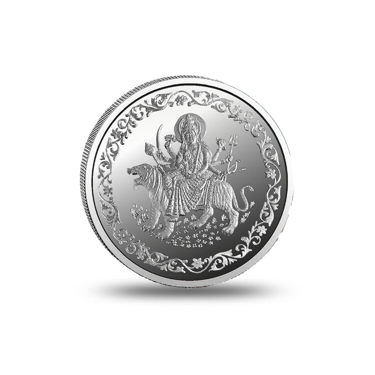 DURGA MATA - OLD DESIGN SILVER COIN 999