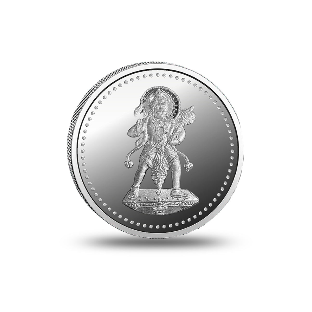 HANUMAN JI - STANDING SILVER COIN 999