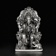 Simhasan Ganesha Silver Plated