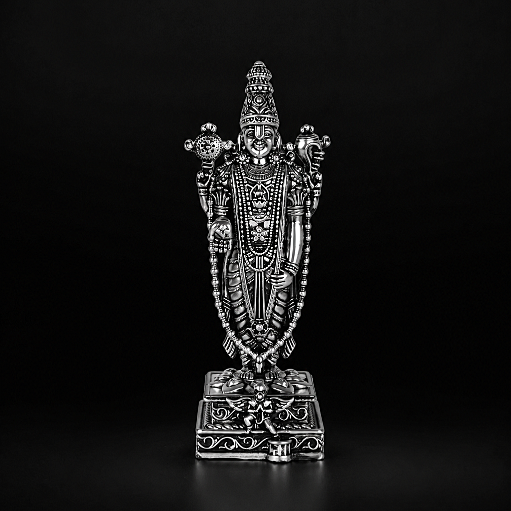 Lord Venkateshwar Balaji Silver Plated