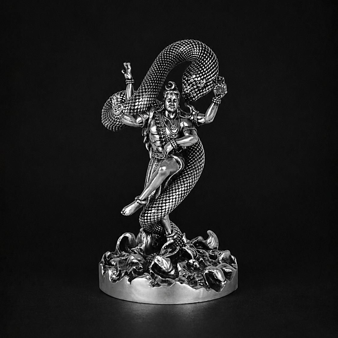 Mystical Shiva Silver Plated