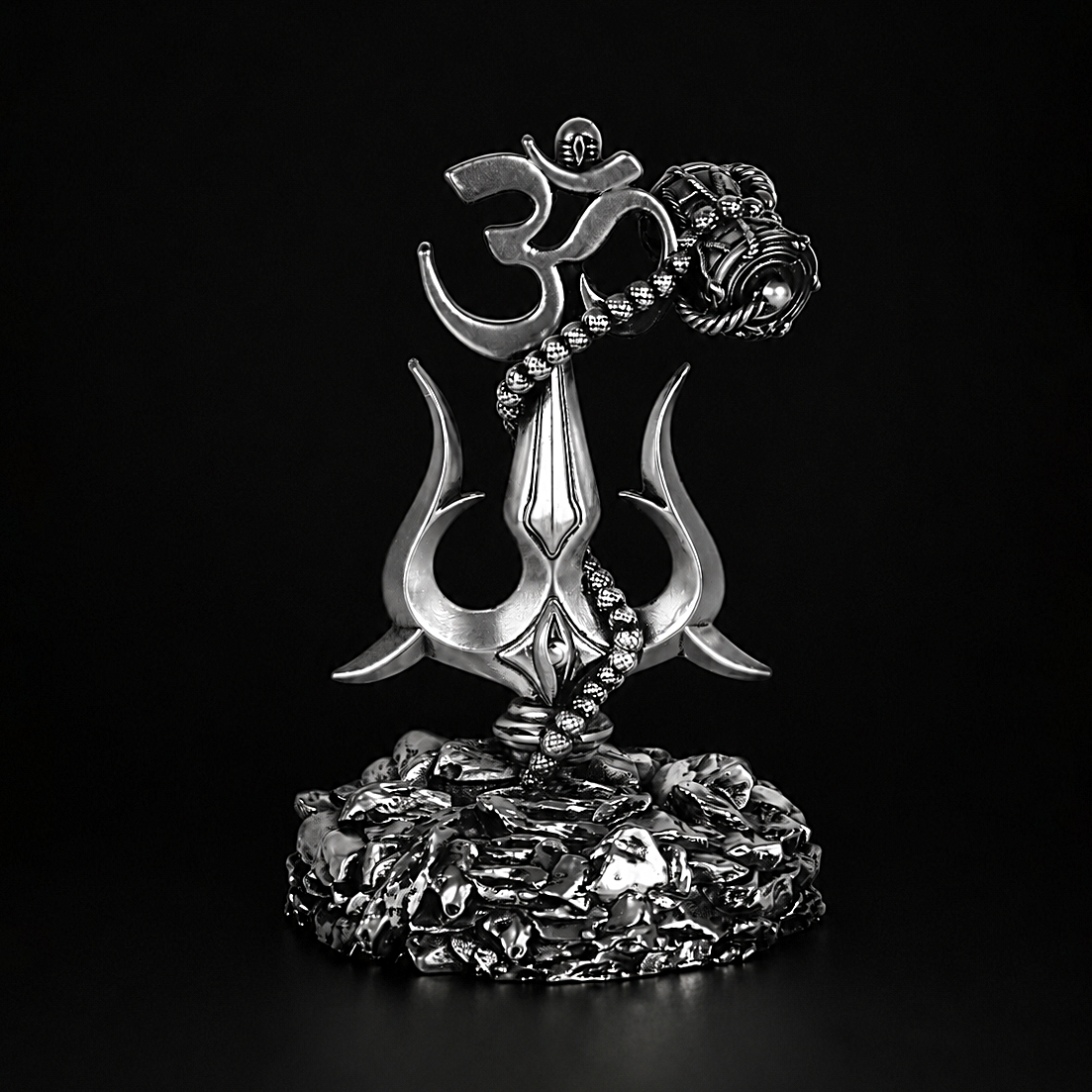 Lord Shiva Trishul Silver Plated