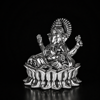 Ganpati Bappa (Lotus Ganesha) Silver Plated