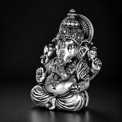 Vighnaharta Ganesha Silver Plated