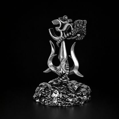 Lord Shiva Trishul Silver Plated