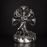 Mystical Shiva with Sheshnag Silver Plated
