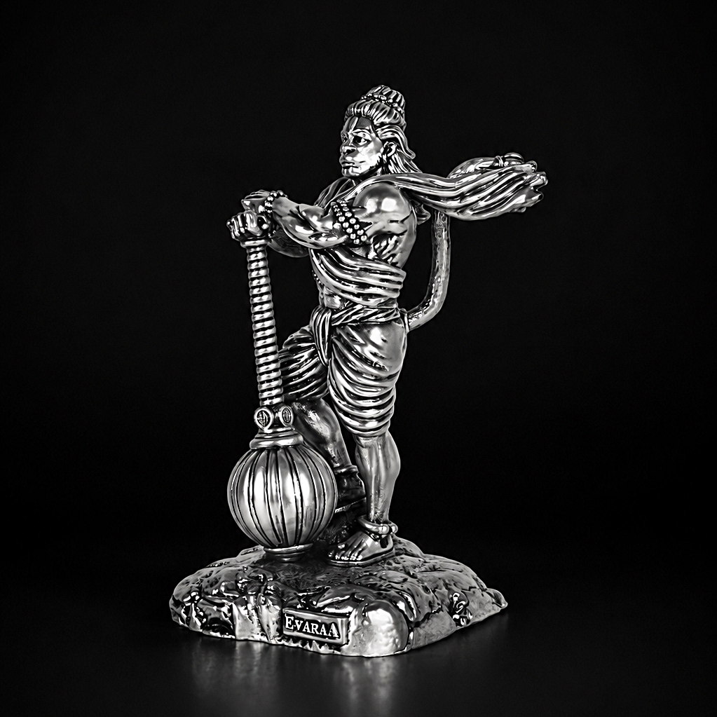 Bahubali Hanuman 2.0 Silver Plated