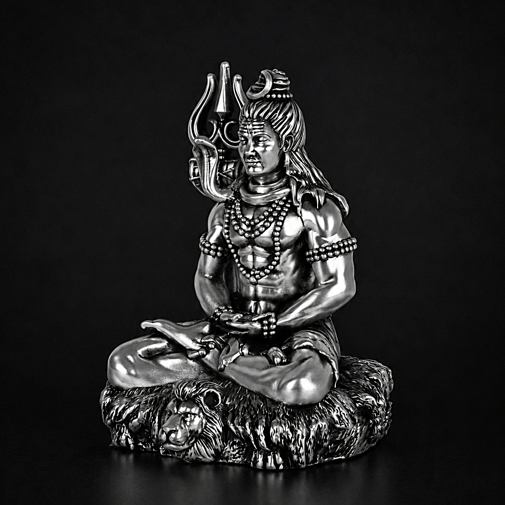 Shiv Dhyaanam Silver Plated