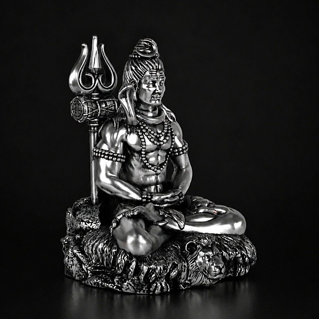 Shiv Dhyaanam Silver Plated