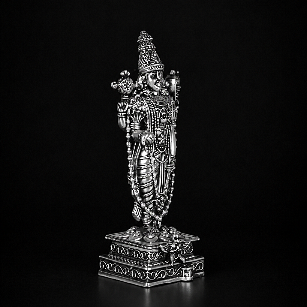 Lord Venkateshwar Balaji Silver Plated