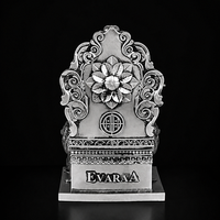 Simhasan Ganesha Silver Plated