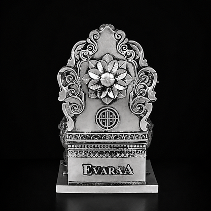 Simhasan Ganesha Silver Plated