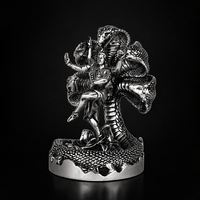 Mystical Shiva with Sheshnag Silver Plated
