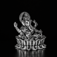 Ganpati Bappa (Lotus Ganesha) Silver Plated