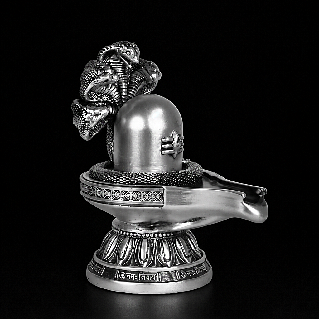 Shivalingam Silver Plated