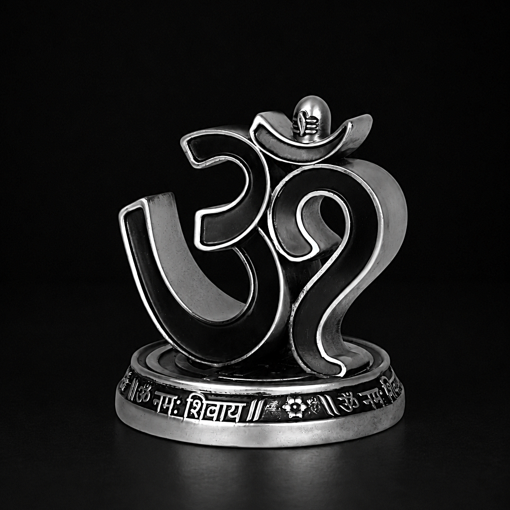 Om idol Silver Plated