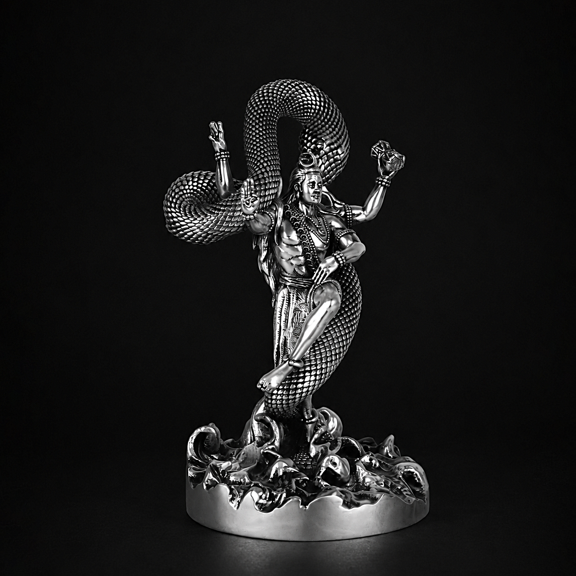 Mystical Shiva Silver Plated
