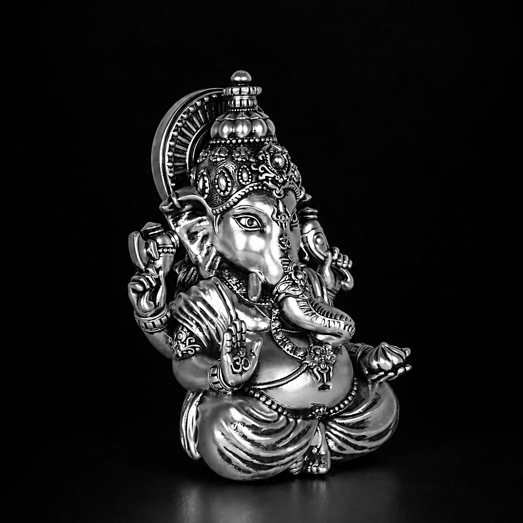 Vighnaharta Ganesha Silver Plated