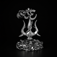 Lord Shiva Trishul Silver Plated