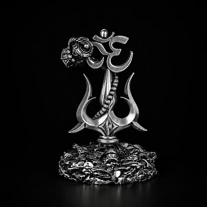 Lord Shiva Trishul Silver Plated