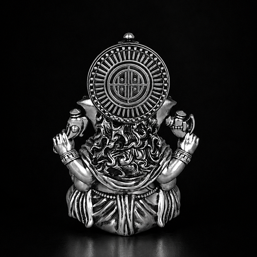Vighnaharta Ganesha Silver Plated