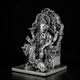 Simhasan Ganesha Silver Plated