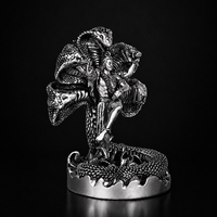 Mystical Shiva with Sheshnag Silver Plated