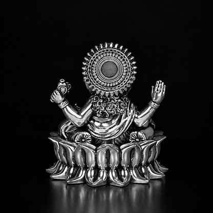 Ganpati Bappa (Lotus Ganesha) Silver Plated