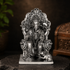 Simhasan Ganesha Silver Plated