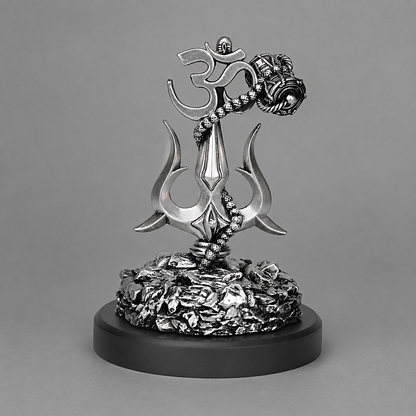 Lord Shiva Trishul Silver Plated
