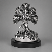 Mystical Shiva with Sheshnag Silver Plated