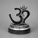 Om idol Silver Plated