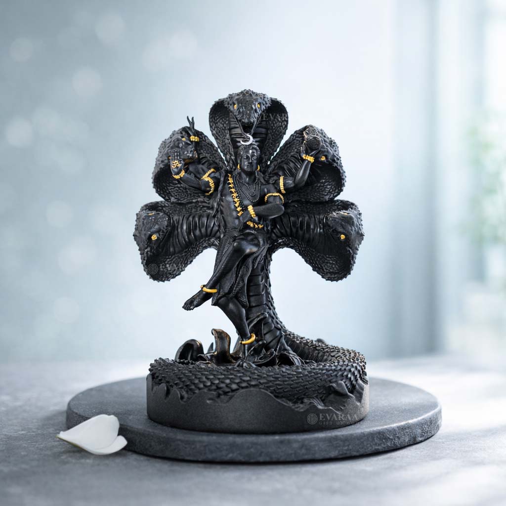 Mystical Shiva with Sheshnag Black
