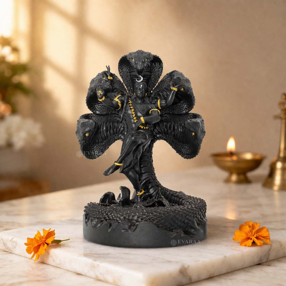 Mystical Shiva with Sheshnag Black