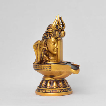Shivling with Trishul & Damru