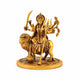 Goddess Durga idol riding a lion, front view