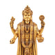 Golden Lord Dhanvantari statue with detailed traditional design