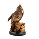 Back view of Golden Owl Statue for Home Decor