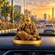 Guru Nanak Dev Ji Idol placed on car dashboard for decoration