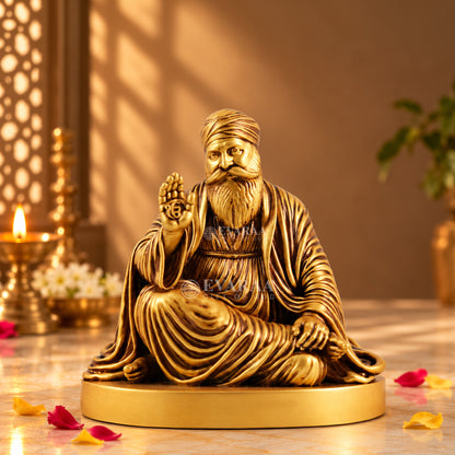 Guru Nanak Dev Ji Idol with traditional design for home decor