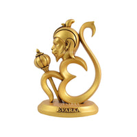 Close-up view of Hanuman Ji Idol highlighting fine craftsmanship