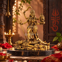 Kali Mata Idol with detailed traditional design for home temple and pooja