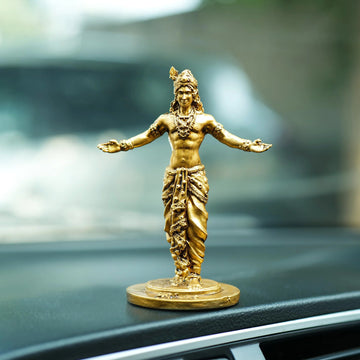 krishna god statue for car dashboard