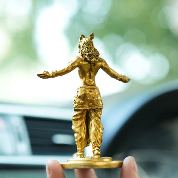 krishna god statue for car dashboard