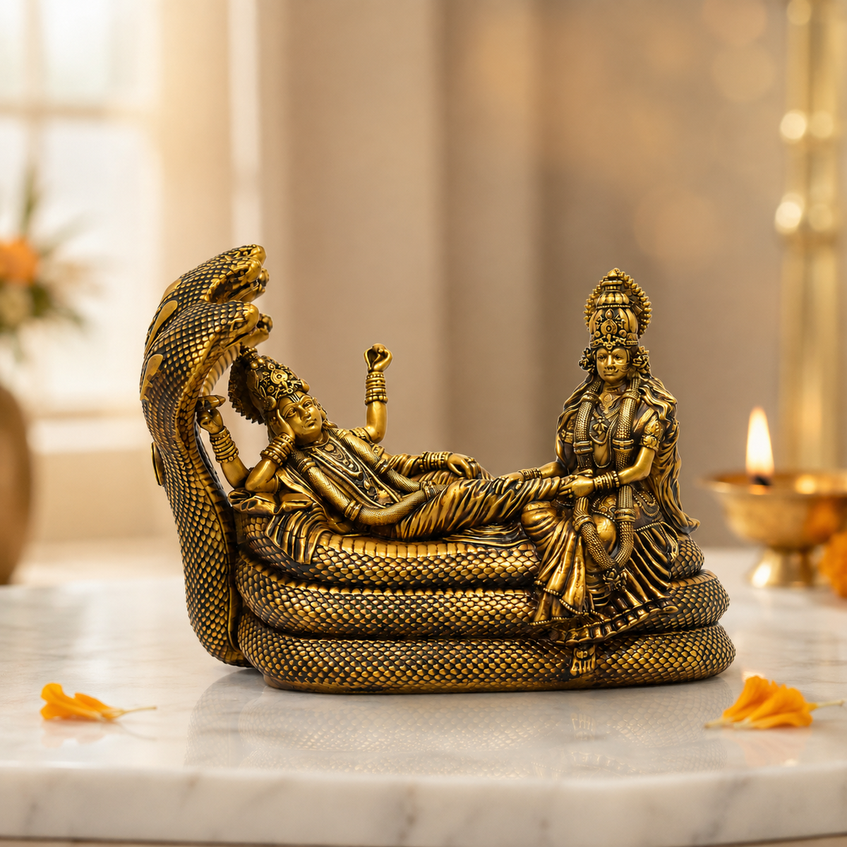 Lakshmi Narayan statue for home temple decoration