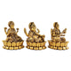 Side view of Laxmi Ganesh Saraswati statue with premium finishing