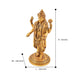 Lord Dhanvantari idol with product dimensions shown in the image