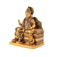 Side view of Lord Kuber Ji decorative idol